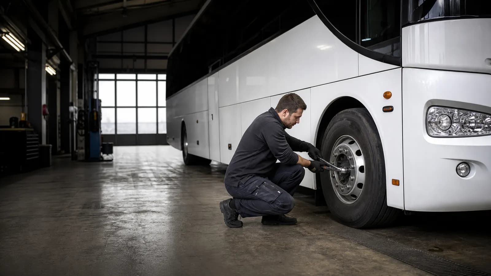 Шиномонтаж пассажирского автобуса в BUS DOCTOR