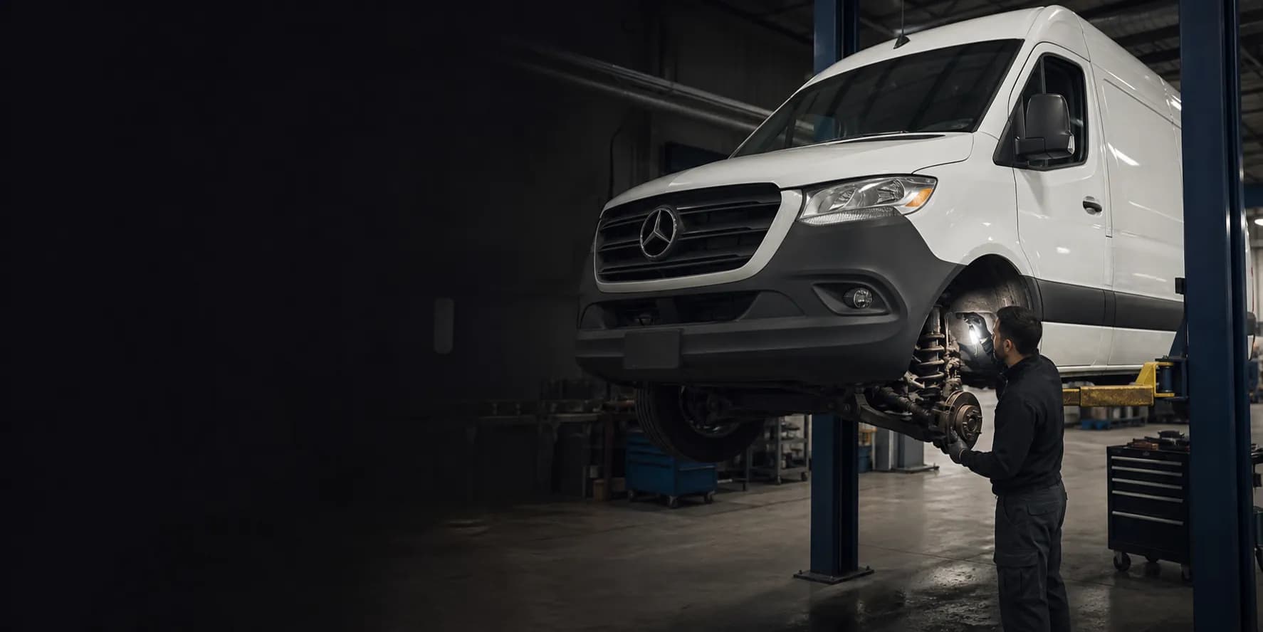 Ремонт ходовой части коммерческого Mercedes-Benz Sprinter