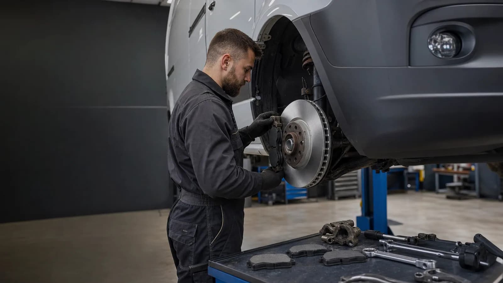 Проверка тормозной системы Mercedes-Benz Sprinter перед рейсом