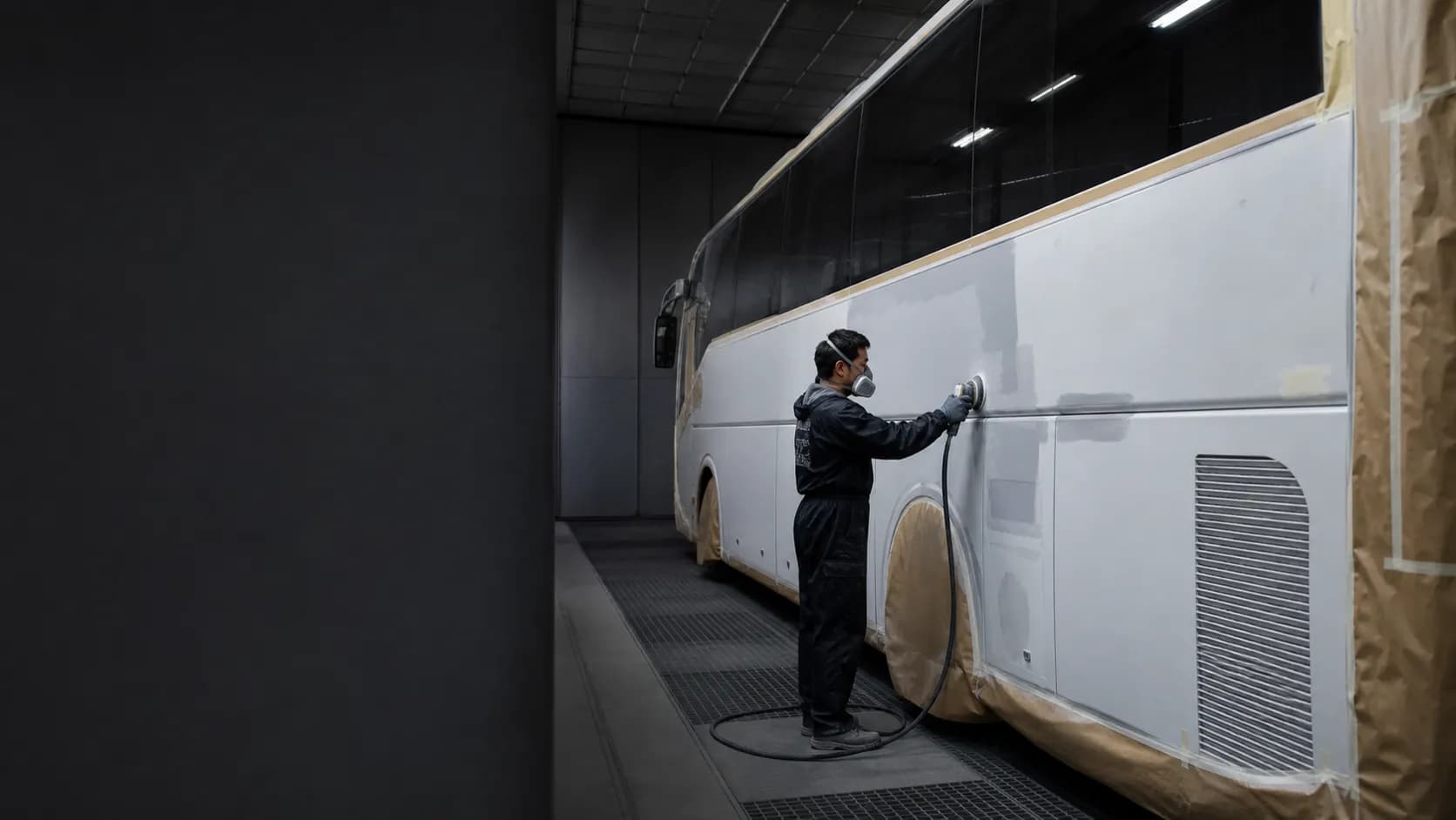 Покраска автобусов Golden Dragon