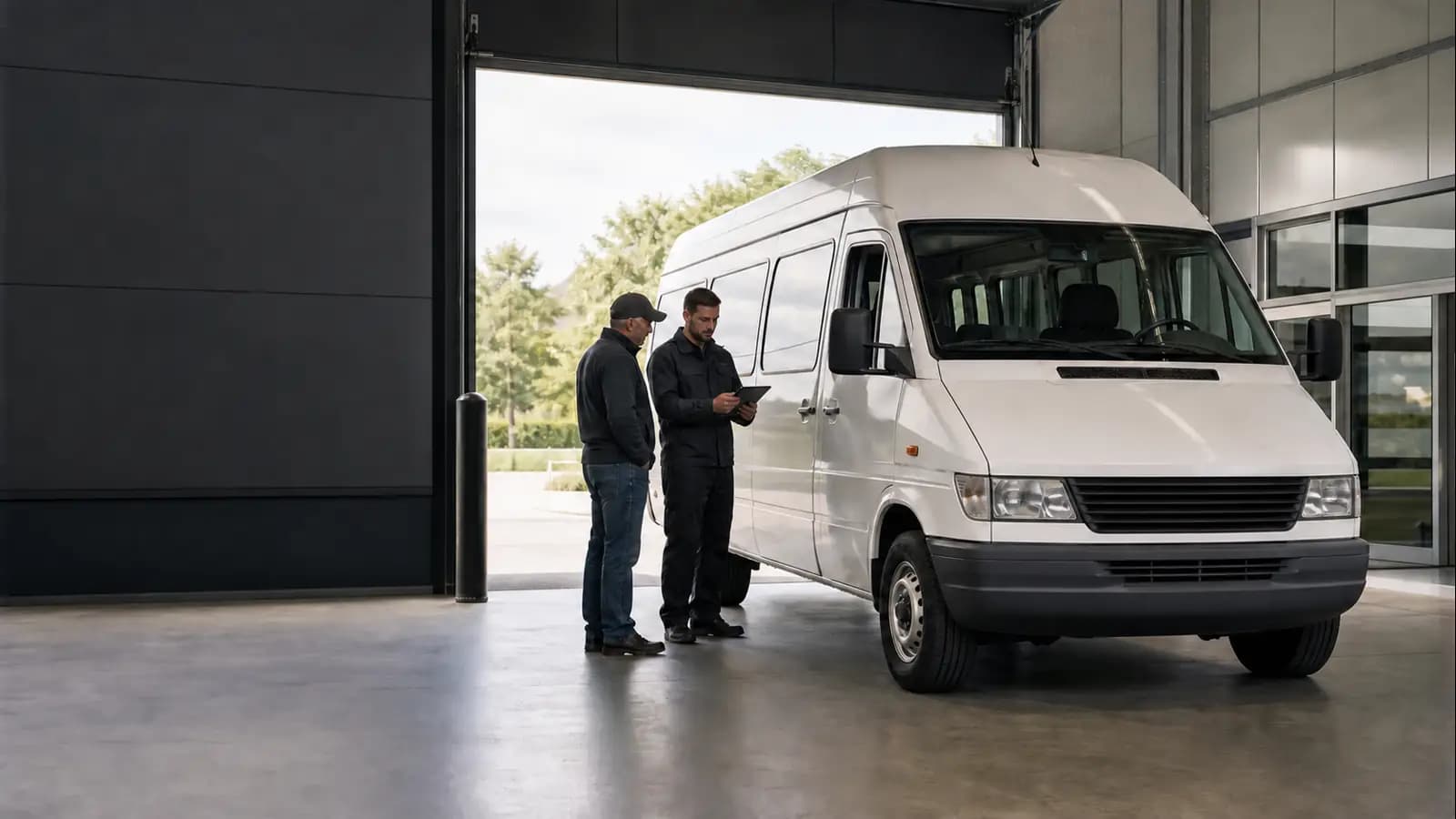 Иллюстративный кадр сервисной приёмки Mercedes Sprinter Classic
