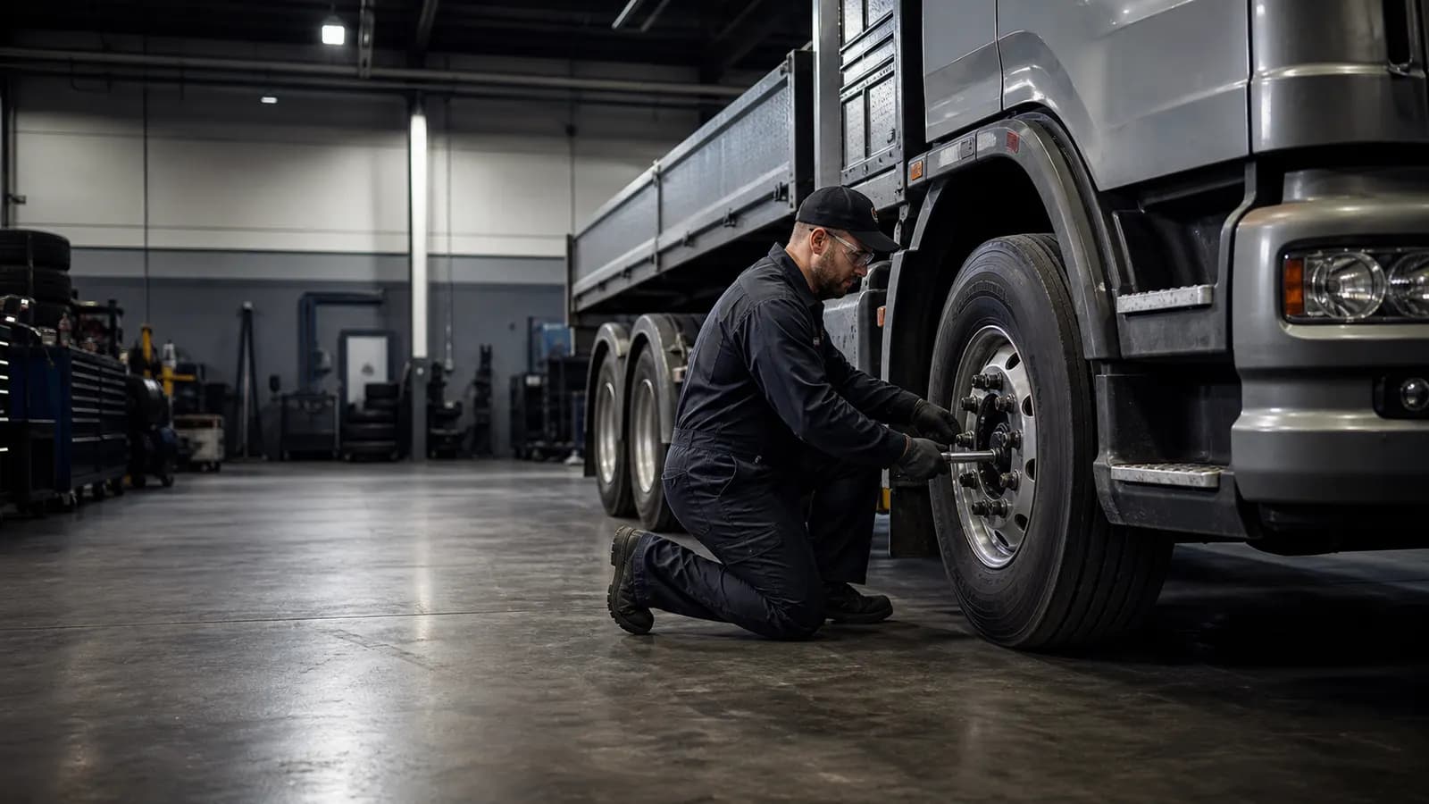 Шиномонтаж грузовика в BUS DOCTOR